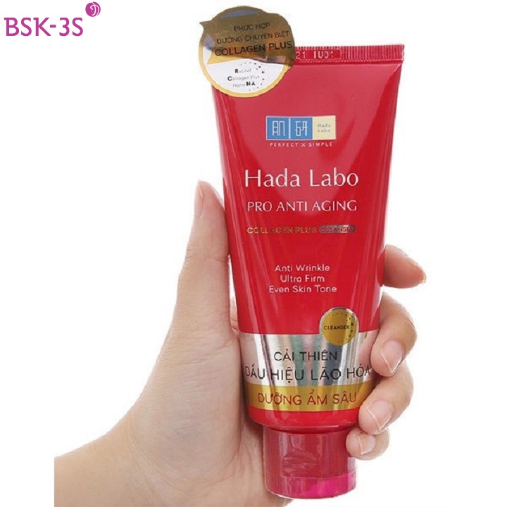 Sữa rửa mặt Hada Labo chống lão hóa Pro Anti Aging α Lifting Cleanser