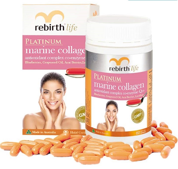 Thực phẩm chức năng Collagen Rebirth 60 viên của Úc