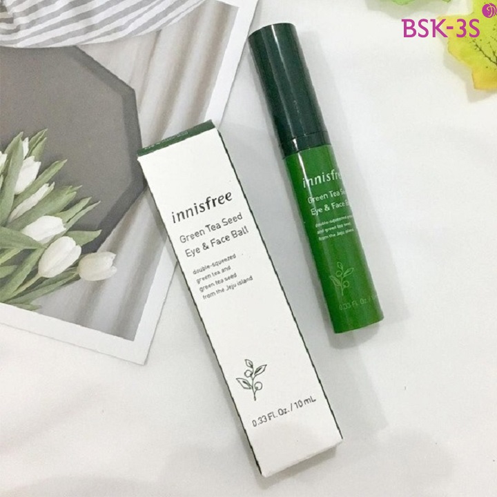 Thanh lăn dưỡng mắt trà xanh Innisfree Green Tea Seed Eye and Face Ball