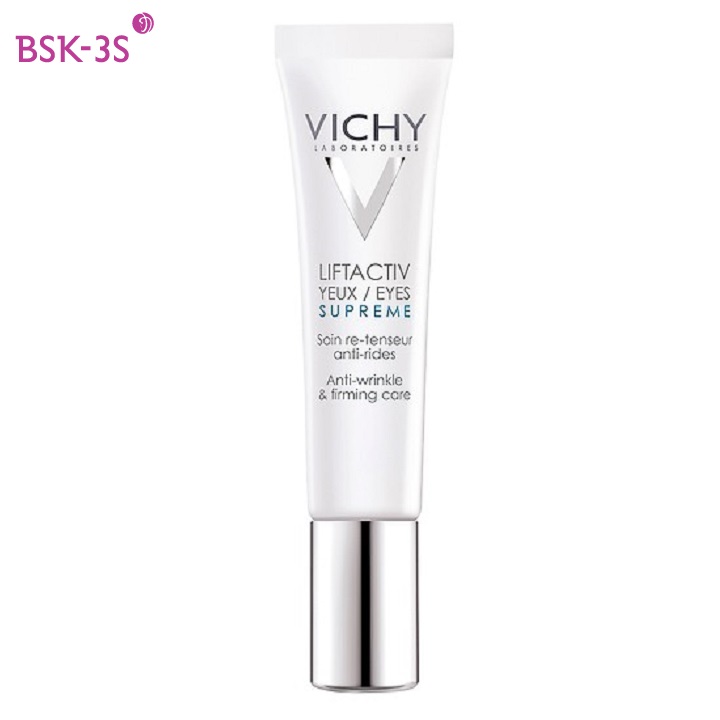 Kem mắt Vichy Liftactiv Eyes Supreme Anti-Wrinkle & Firming Care  giúp giảm nếp nhăn và săn chắc da vùng mắt hiệu quả