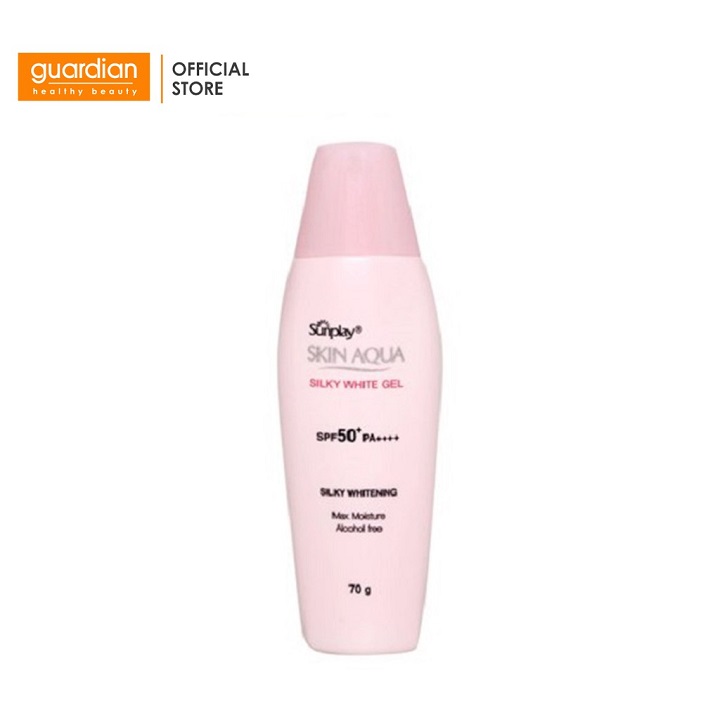 Kem chống nắng dưỡng trắng da mặt Sunplay Skin Aqua Silky White Gel SPF 50+ PA++++