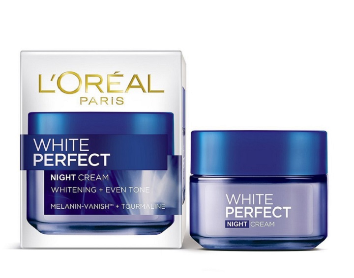 Kem dưỡng trắng da ban đêm L’Oreal White Perfect (đều màu, thấm nhanh)