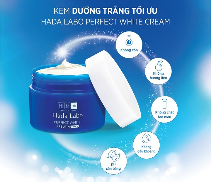 Kem dưỡng trắng Hada Labo Perfect White Arbutin Cream