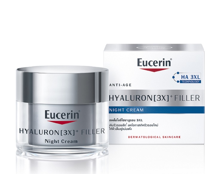 Kem dưỡng ngăn ngừa lão hóa ban đêm Eucerin Anti-Age Hyaluron Filler Night Cream