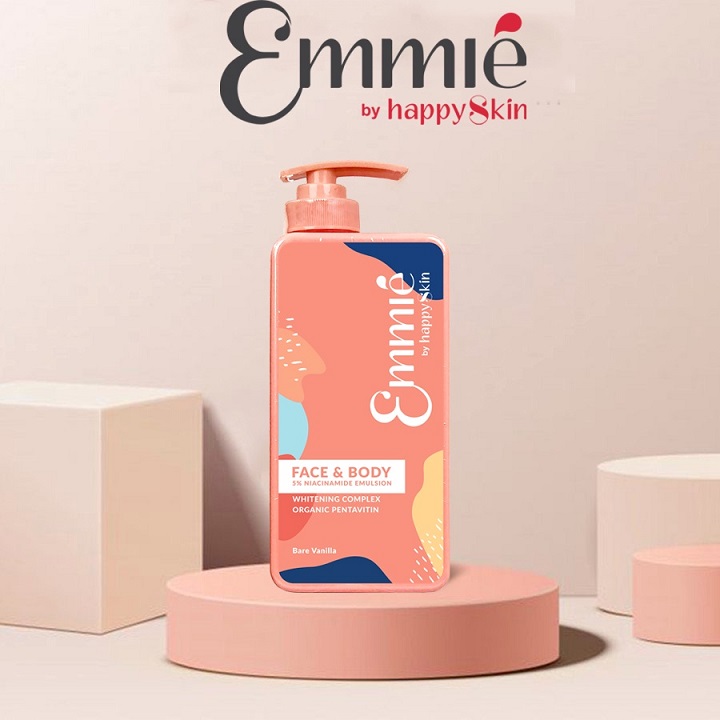 Emmié by Happy Skin Face & Body 5% Niacinamide Emulsion lotion dưỡng trắng da