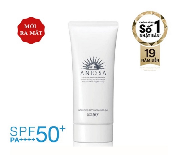 Gel chống nắng dưỡng trắng Anessa SPF 50+ 90gr