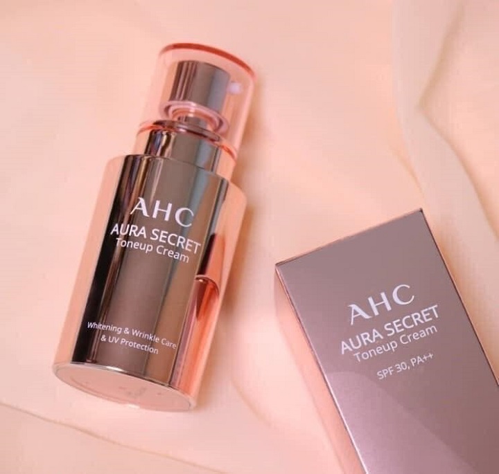 Kem dưỡng trắng hồng nâng tông da AHC Aura Secret Tone Up Cream