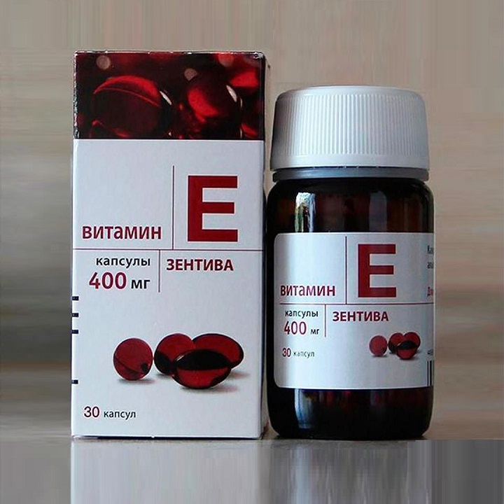 Viên uống đẹp da vitamin E đỏ Zentiva của Nga