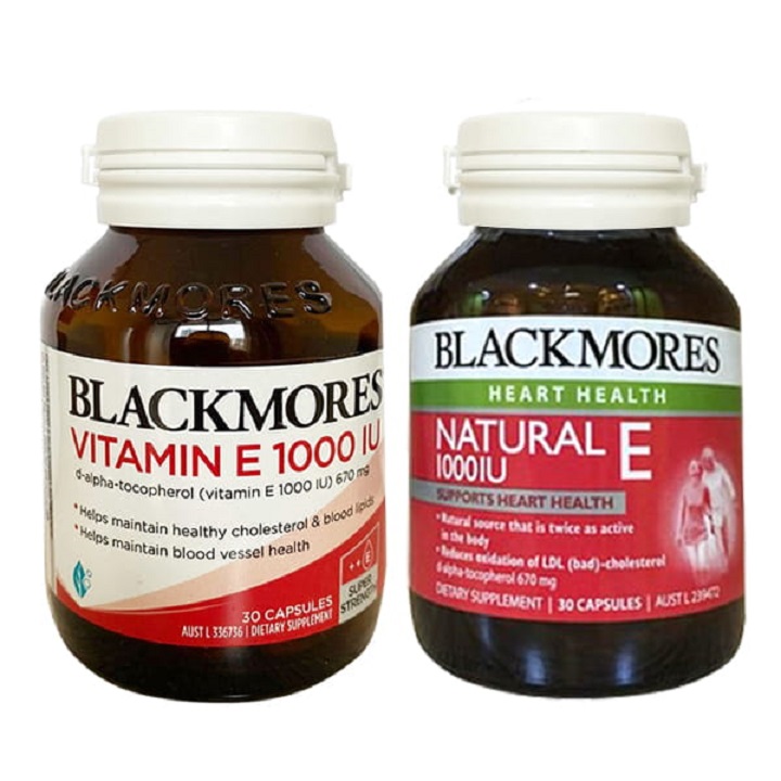 Viên uống dưỡng trắng da Blackmore Natural Vitamin E