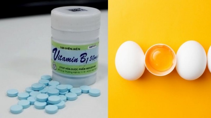 Cách làm trắng da bằng vitamin B1 và trứng gà