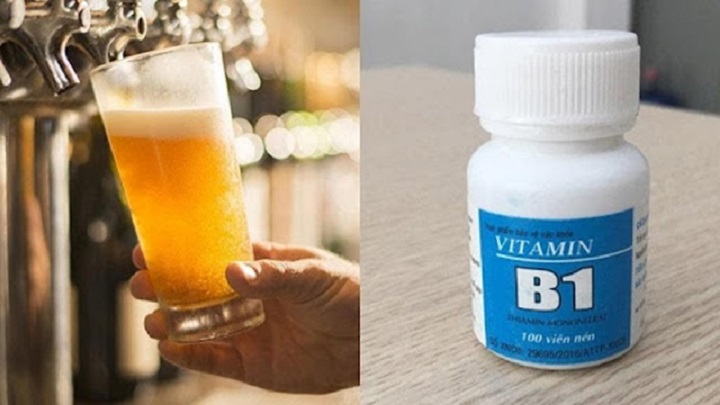 Bia và vitamin B1 giúp làm trắng da