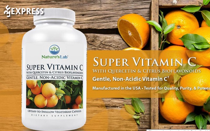 Viên uống vitamin C làm đẹp da Nature’s Lab Super Vitamin C 1000mg